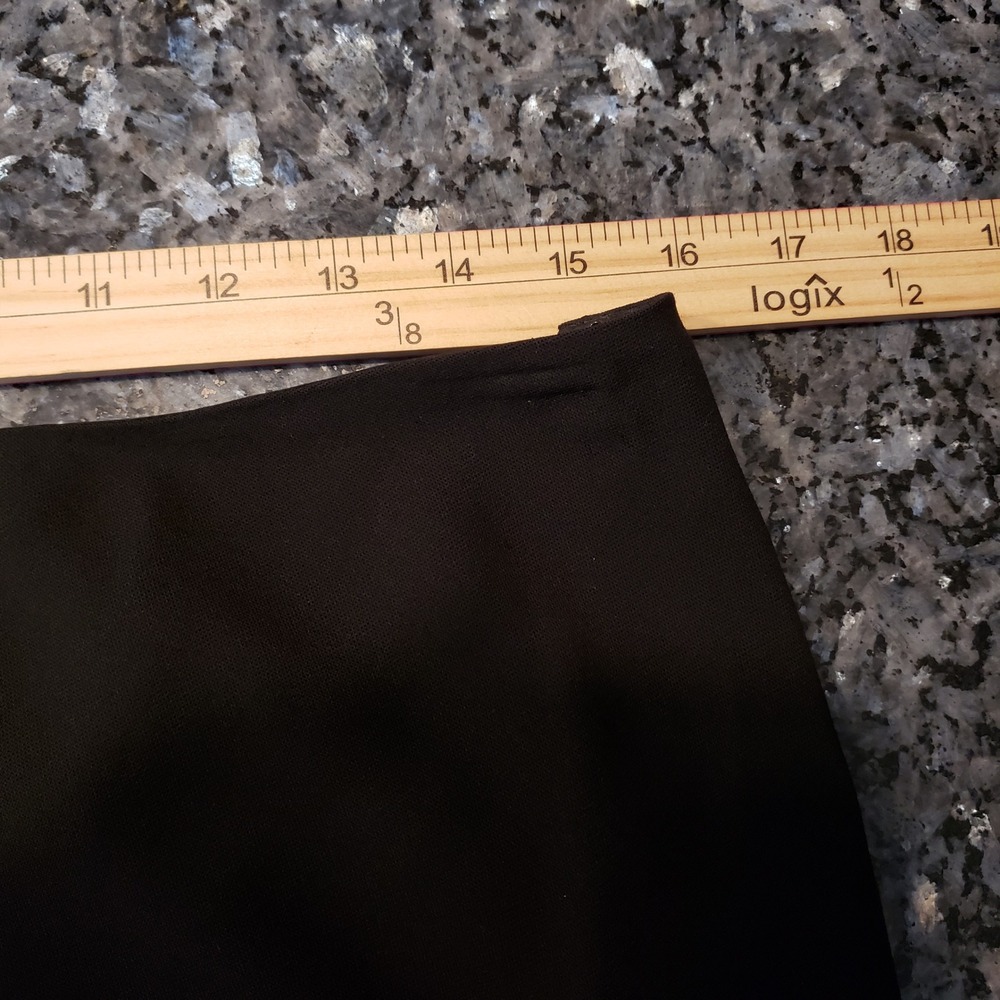 Lauren Ralph Lauren Black 100% Wool Trumpet Maxi Skirt Size 10 Mermaid Hem - Picture 7 of 8